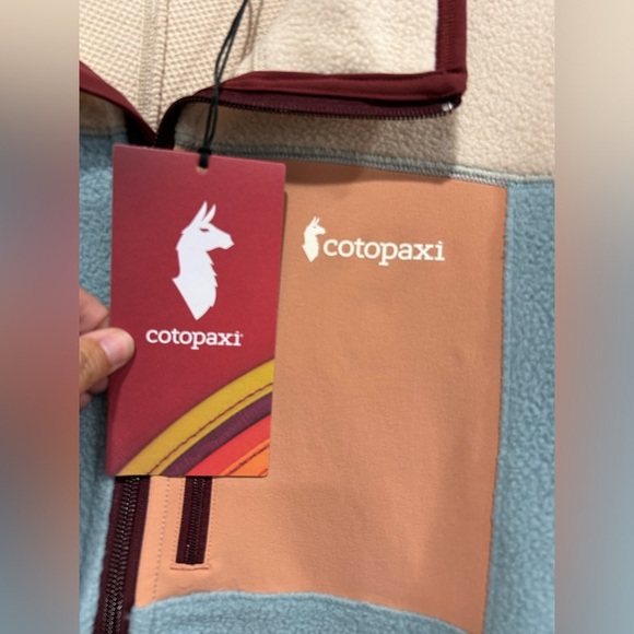 Cotopaxi Women's XL Abrazo Fleece Half-Zip Jacket  Cream Blue NWT Jacket - Picture 5 of 14